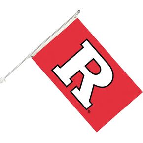 NCAA Rutgers Scarlet Knights Collegiate Helmet Flag Kit, Black, Size 3 x 5