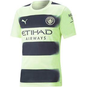 PUMA - Mens MCFC 3Rd Jersey Replica, Color Fizzy Light/Parisian Night, Size: Large