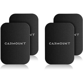 Universal Metal Plates Kit - Strong Hold, Ultra Thin, 4 Square Metal Plates, Alcohol Wipe Kit, Universal Compatibility - Car Dashboard Mount Accessories