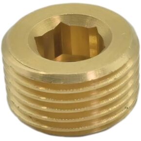 50136 For rapidair Brass Male NPT Counter Sunk Head Plug Interal Hex Socket 1/2" RapidAir