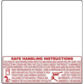 Torrey Scale Label PLS-40L, LSQ-40L, TLS-40L TR-8040, Safe Handling, UPC, 58 mm x 60 mm (2.283" x 2.362"), 1000 Labels/Roll, 12 Rolls/Case. Fits Many Printers & Torrey Scale. Made in USA