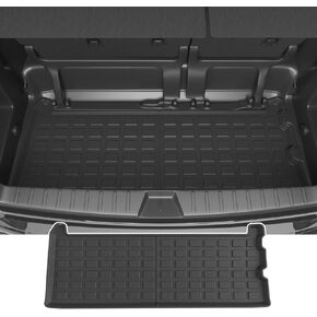 Cargo Mat Compatible with 2021-2024 Toyota Sienna 7&8 Passenger W/O Spare Tire TPE Material Trunk Mat Replacement for 2021 2022 2023 2024 Toyota Sienna Accessories (Cargo Mat)