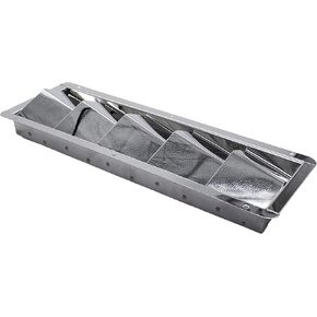 MARINE CITY Polished Finish Stainless Steel 5 Slots Louvered Vent 12-7/8 x 4-3/8 x 1-1/2 Inches for Boats – Marines – Ships - Yachts (Pack of 1)