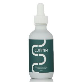 CurlMix Hair Growth Serum for Curly Hair - Add Shine and Moisture - Grapeseed Oil Enhances Hair Growth - Fragrance Free