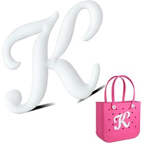 Letter Charms for Bogg Bag/Simply Southern Universal,Decorative Alphabet Insert Accessories for Bogg Rubber Beach Tote Bag,DIY Your Name Initials or Word on Your Bogg Bag-A