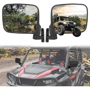 SAUTVS Adjustable Wider Rearview Side Mirrors for Polaris General XP 4 1000, Folding Clear Rear View Side Mirrors for Polaris General 1000/4 1000 / XP 1000 / XP 4 1000 2016-2024 Accessories(2PCS)