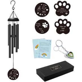 2 PCS 32" and 6 Tubes Pet Memorial Wind Chimes, Pet Memorial Gifts,Dog/Pet Memorial Gifts, Pet Loss Gifts, Loss of Pet Sympathy Gift, Pet Loss Bereavement Gifts in Memory of Dog Cat (2)