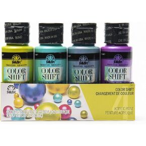 FolkArt , Multi-Surface 4 Bottle Acrylic Paint Set, 2oz, Color Shift Colors, 8 Fl Oz (Pack of 1)