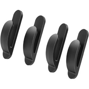 FAVOMOTO Car Headrest Hooks 4 Pcs Mini Car Hooks Universal Headrest Hanger Dashboard Hooks Vehicle Adhesive Hooks for Key USB Cable Earphone Cable Holder Vehicle Decor Black Car Seat Hanger