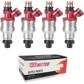 Fuel Injectors set of 4 Compatible with Toyota 4Runner Pickup DLX SR5 RN02 2.4L 1989-1995 Replace 23250-35040 2 Holes