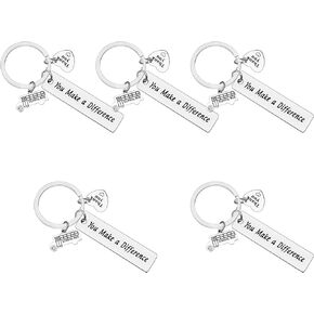 Xiahuyu Bus Driver Keychain School Bus Driver Appreciation Gifts End of Year Gifts for Bus Driver Christmas Birthday Gifts