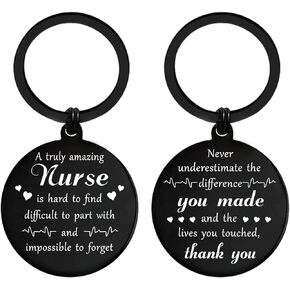 Nurse Thank You Gifts - Nurse Appreciation Retirement Gifts for women, Nursing Keychain