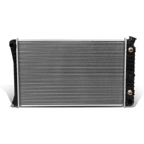 DNA Motoring OEM-RA-709 OE Style 1-Row Aluminum Core Radiator Compatible with 81-86 C/K 1500 2500 3500,28-1/4" W X 17-1/4" H X 1-1/4" D,1-5/16" Inlet / 1-9/16" Outlet