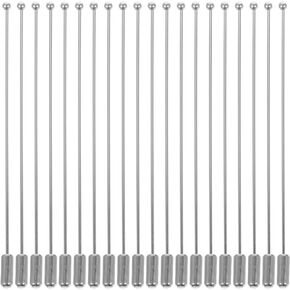 20pcs Shawl and Sticks Lapel Stick Head Jewelry Making Corsage hat for Craft brooches Safety pin Cushion Needle Eye Silver Coat Stick pin Sliver Sweater Coat Collar Clip Bride bar