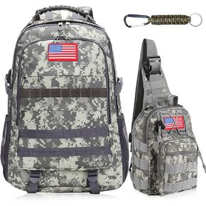 School Backpack For Boys - Camouflage Boys Backpack For Kids Teens Elementary Middle School - 4pcs Camo Boys Backpack With Lunch Box And Pencil Case & Key-chain，18″ Bookbag With Usb Charging Port