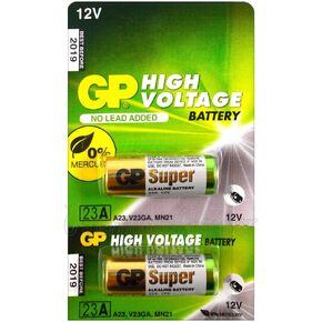 2pcs GP 23AE 12V Alkaline Batteries