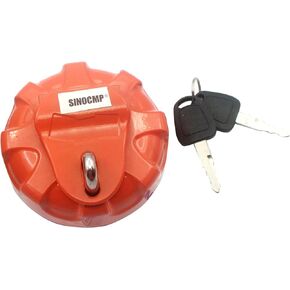 SINOCMP Excavator Fuel Tank Cap Ass'y for Daewoo Doosan DH300 Excavator Parts 2 Keys