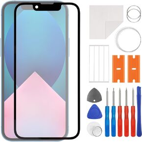for iphone 13 Mini Screen Replacement 5.4 inch Front Outer Lens Screen Glass Replacement Waterproof Adhesive Repair Kit