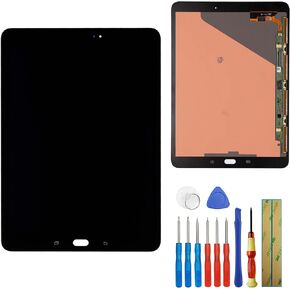Replacement LCD Compatible with Galaxy Tab S2 9.7" T810 T813 T815 T817 Display Digitizer Assembly Touch Screen (Black) + Tools