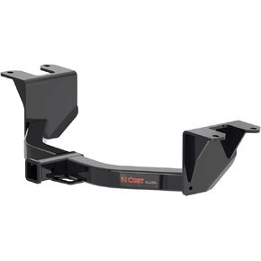 CURT 13393 Class 3 Trailer Hitch, 2-Inch Receiver, Fits Select Chevrolet Silverado, GMC Sierra 1500, GLOSS BLACK POWDER COAT