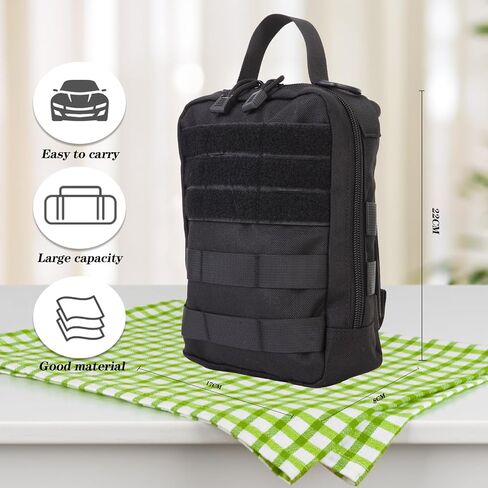 Universal Tactical Seat Back Organizer,Car Seat Back Bag, Vehicle Panel Protector Organizer with 5 Different Size Detachable Molle Pouch.Fits for Jeep,Truck,SUV, etc in Saudi Arabia