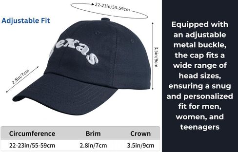 Men Women Fashion Baseball Cap, 100% Cotton Twill, Black, Unisex-Adults in Kuwait