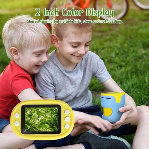 KozyOne Handheld Digital Microscope for Kids with 2'' HD Screen, 200~1000X Pocket Microscope, Starter Kit with 6 Random Specimen Slides and 32G SD Card Included, Educational Gift for Children Age 6+ in Saudi Arabia