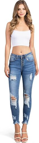 wax jean Women's High-Rise Push-Up Repreve Denim Skinny Jeans in Saudi Arabia