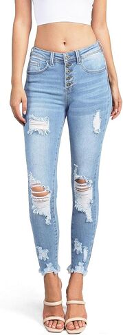 wax jean Women's High-Rise Push-Up Repreve Denim Skinny Jeans in Saudi Arabia