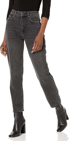 PAIGE Women's High Noella W/Drop Shadow Boyfriend Fit Mid Rise in Faded Shaodw Distressed W/Torn Up Hem in Saudi Arabia