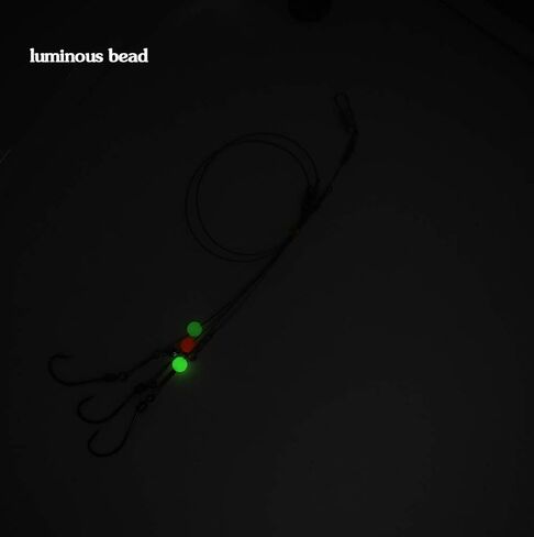 Fishing Hook with Leader,5 Hooks Fishing Rig-7 Strands Nylon Coated Fishing Leader with Swivle,Snap,Hooks in Saudi Arabia