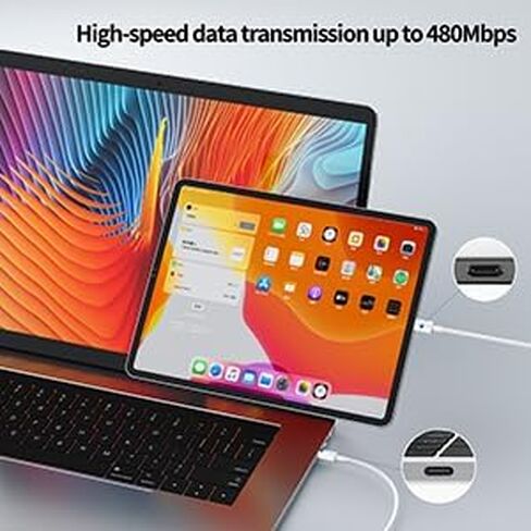 كابل USB C إلى الإضاءة، 5 حزم [3/3/3/6/6FT]، [معتمد من MFi] شاحن هاتف i شحن سريع، كابل من النوع C إلى الإضاءة لهاتف iPhone 14/13/12/11/X/XS/8 ، آيباد، إيربودز in Saudi Arabia