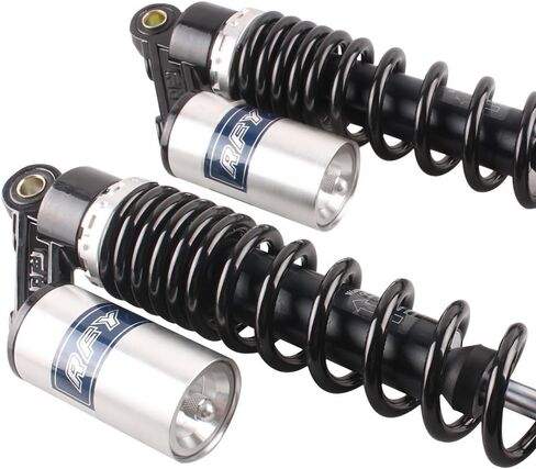 Mallofusa Motorcycle Pair Rear 400mm Shock Absorbers For Yamaha Suzuki ATV Scooters Street Bike Gold Black in Saudi Arabia