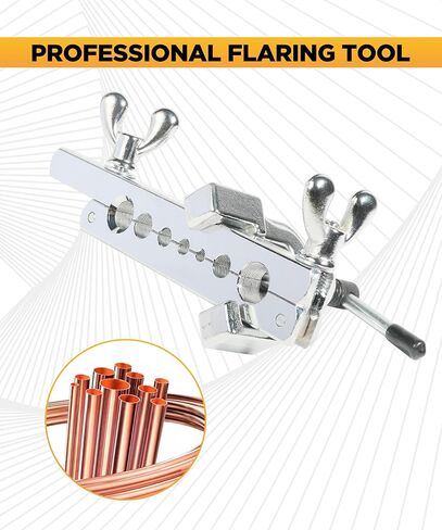 أداة حرق VARGTR، أداة حرق HVAC، مجموعة أدوات حرق ملحقات السيارة أنابيب الأنابيب 7 قوالب من مجموعة 3/16-5/8 بوصة، أداة مضيئة نحاسية، أداة حرق خط الفرامل للنحاس والبلاستيك وأنابيب الألومنيوم، وأنبوب معدني in Kuwait