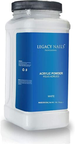 Legacy Nails Professional Crystal Clear Acrylic Powder, Net Wt. 1 lbs. / 16oz. - Mix With Glitter, Pigment and Create Custom Acrylic Nail Extension Colors in Kuwait