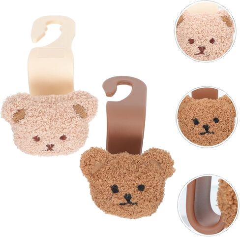 خطاف مسند الرأس للسيارة: 4 قطع من شماعات المقعد التلقائي ومنظم التخزين والإكسسوارات الداخلية لمحفظة المعاطف والمظلات وحقائب البقالة وحقيبة اليد in Kuwait