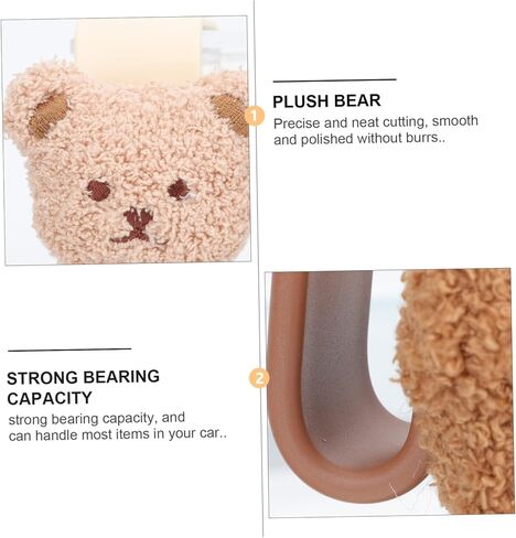 خطاف مسند الرأس للسيارة: 4 قطع من شماعات المقعد التلقائي ومنظم التخزين والإكسسوارات الداخلية لمحفظة المعاطف والمظلات وحقائب البقالة وحقيبة اليد in Kuwait