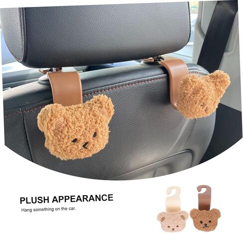 خطاف مسند الرأس للسيارة: 4 قطع من شماعات المقعد التلقائي ومنظم التخزين والإكسسوارات الداخلية لمحفظة المعاطف والمظلات وحقائب البقالة وحقيبة اليد in Kuwait