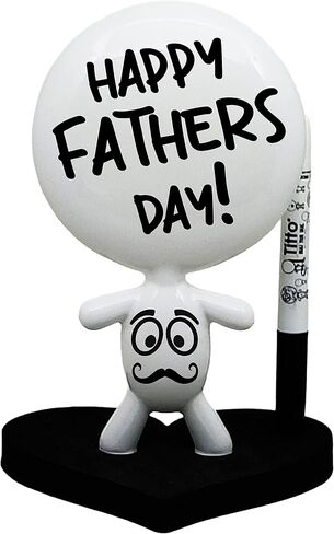 Dry Erase Board - TITTO in Love, Draw Your Ideas - Ceramic Doll - Black Office Design Desk - Coworkers Christmas Office Gift - Home Gift (Black) in Saudi Arabia