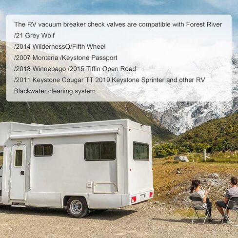 صمام فحص قواطع الفراغ RV، 571-VAC-CHK-A صمام فحص الخزان الأسود RV، استبدال قاطع الفراغ المتسرب على نظام الخزان الأسود بشريط تفلون in Kuwait