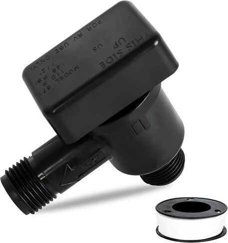 صمام فحص قواطع الفراغ RV، 571-VAC-CHK-A صمام فحص الخزان الأسود RV، استبدال قاطع الفراغ المتسرب على نظام الخزان الأسود بشريط تفلون in Kuwait