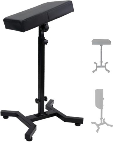 حامل مسند ذراع الوشم من KATZEIST، مسند ذراع وشم قابل للتعديل لوشم صالون الاستوديو مع وسادة إسفنجية جلدية ومسند ساق الذراع in Kuwait