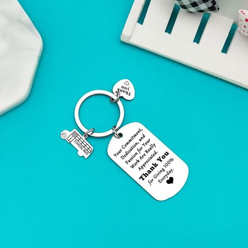 Xiahuyu Bus Driver Keychain School Bus Driver Appreciation Gifts End of Year Gifts for Bus Driver Christmas Birthday Gifts in Saudi Arabia