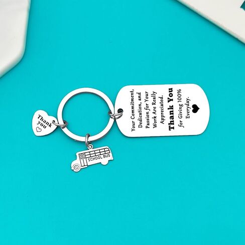 Xiahuyu Bus Driver Keychain School Bus Driver Appreciation Gifts End of Year Gifts for Bus Driver Christmas Birthday Gifts in Saudi Arabia