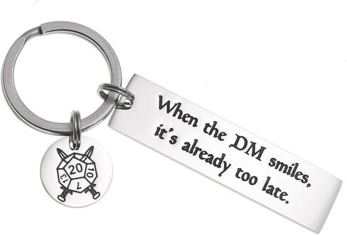هدايا التنين سلسلة مفاتيح لطيفة عندما يبتسم سيد الزنزانة لقد فات الأوان بالفعل Dnd Gifts هدية التنين الماجستير (عندما يبتسم سيد الزنزانة فقد فات الأوان بالفعل) in Kuwait