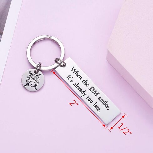 هدايا التنين سلسلة مفاتيح لطيفة عندما يبتسم سيد الزنزانة لقد فات الأوان بالفعل Dnd Gifts هدية التنين الماجستير (عندما يبتسم سيد الزنزانة فقد فات الأوان بالفعل) in Kuwait