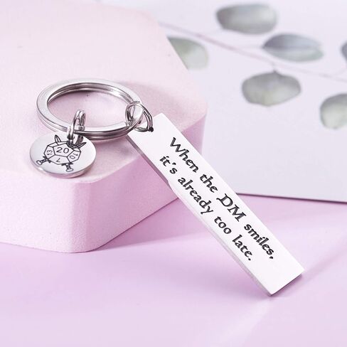 هدايا التنين سلسلة مفاتيح لطيفة عندما يبتسم سيد الزنزانة لقد فات الأوان بالفعل Dnd Gifts هدية التنين الماجستير (عندما يبتسم سيد الزنزانة فقد فات الأوان بالفعل) in Kuwait