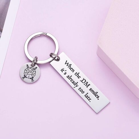 هدايا التنين سلسلة مفاتيح لطيفة عندما يبتسم سيد الزنزانة لقد فات الأوان بالفعل Dnd Gifts هدية التنين الماجستير (عندما يبتسم سيد الزنزانة فقد فات الأوان بالفعل) in Kuwait