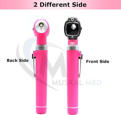 MuskLife Otoscope - Ear Scope with Light, Ear Infection Detector, Pocket Size, in 10+ Colors! Pink Style in Saudi Arabia