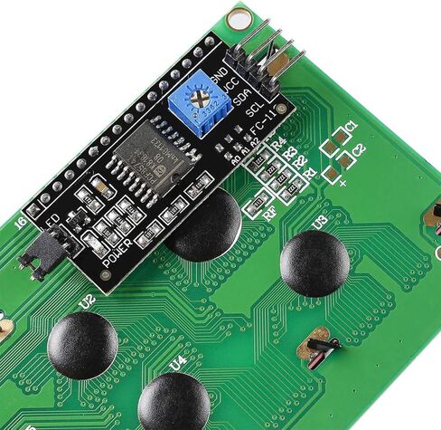 3 قطعة I2C IIC 1602 وحدة عرض إل سي دي 16x02 وحدة شاشة LCD متوافقة مع اردوينو راسبيري بي + 3 قطعة 20 سنتيمتر 20Pin أنثى ذكر أسلاك توصيل معزز in Kuwait